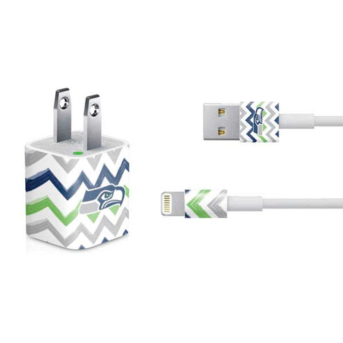 NFL Seattle Seahawks Chevron iPhone Charger (5W USB) Skin