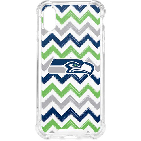 NFL Seattle Seahawks Chevron iPhone XS Clear Case