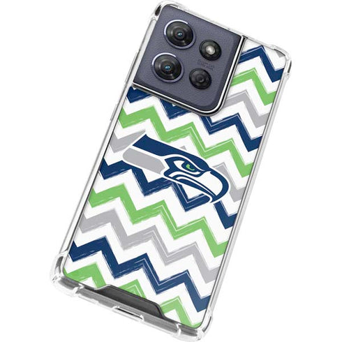 NFL Seattle Seahawks Chevron Moto G 5G (2025) Clear Case