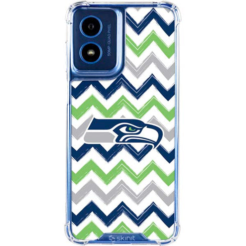 NFL Seattle Seahawks Chevron Moto G 5G (2024) Clear Case
