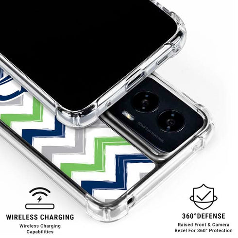 NFL Seattle Seahawks Chevron Moto G Power 5G (2024) Clear Case