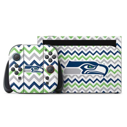 NFL Seattle Seahawks Chevron Nintendo Switch 2 (2025) with Joy-Con Skin