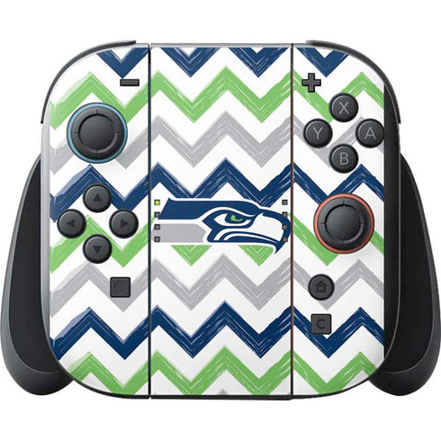 NFL Seattle Seahawks Chevron Nintendo Switch 2 (2025) with Joy-Con Skin