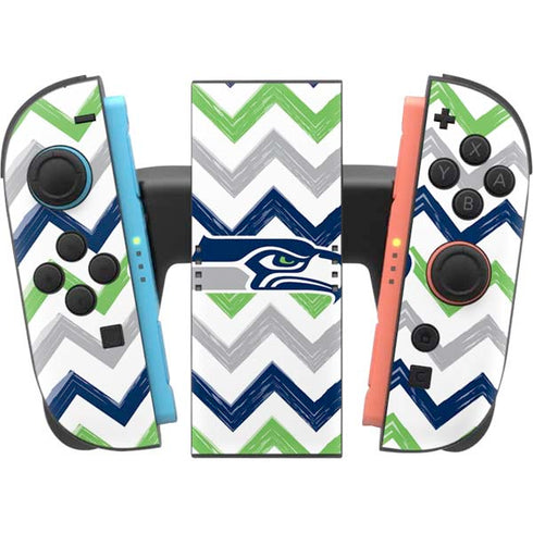 NFL Seattle Seahawks Chevron Nintendo Switch 2 (2025) Joy-Con Controller Skin