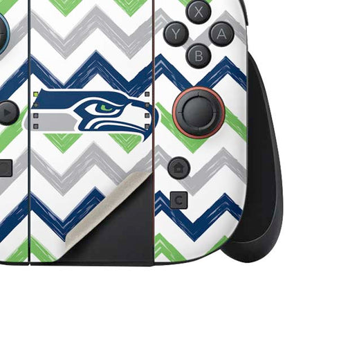 NFL Seattle Seahawks Chevron Nintendo Switch 2 (2025) Joy-Con Controller Skin