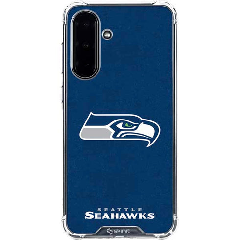 NFL Seattle Seahawks Distressed Galaxy A36 5G Clear Case