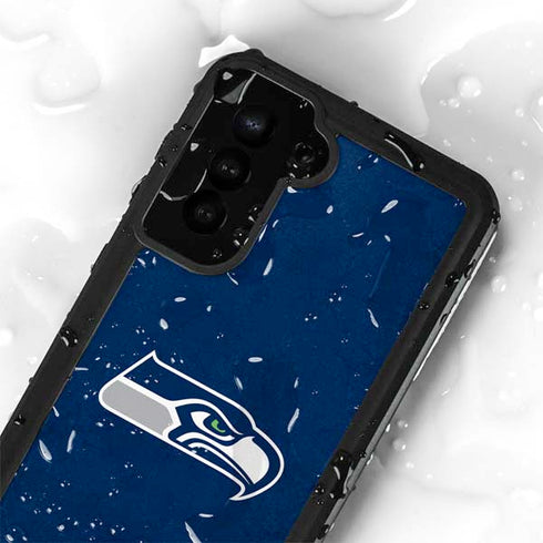 NFL Seattle Seahawks Distressed Galaxy S24 Plus Waterproof Case