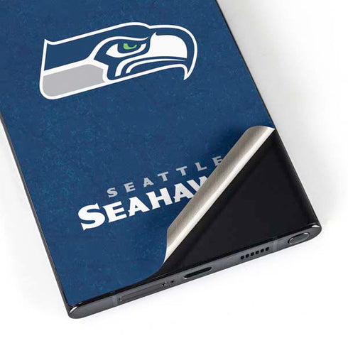 NFL Seattle Seahawks Distressed Galaxy S25 Ultra Skin