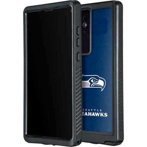 NFL Seattle Seahawks Distressed Galaxy S24 Ultra Waterproof Case