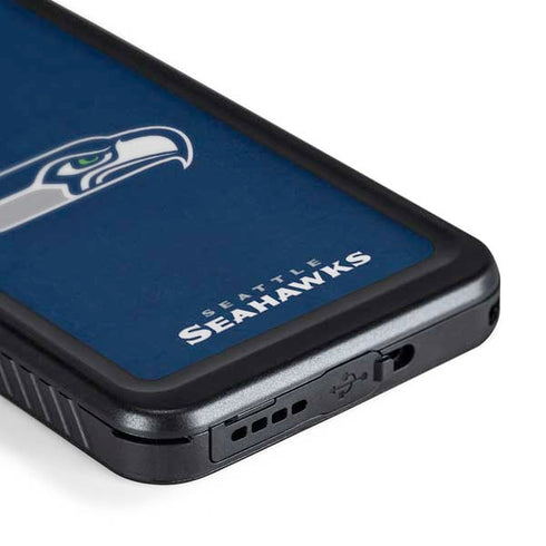 NFL Seattle Seahawks Distressed Galaxy S24 Waterproof Case