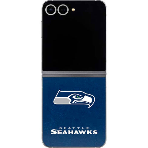 NFL Seattle Seahawks Distressed Galaxy Z Flip6 Skin