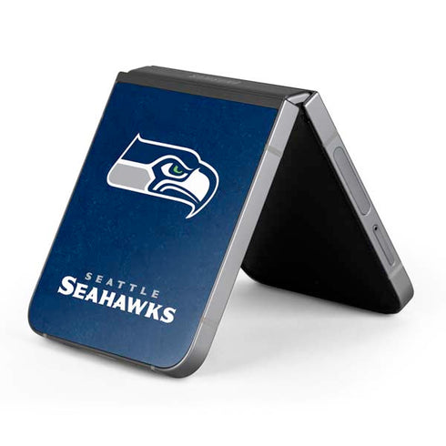 NFL Seattle Seahawks Distressed Galaxy Z Flip6 Skin