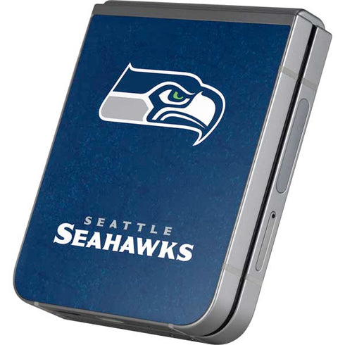 NFL Seattle Seahawks Distressed Galaxy Z Flip6 Skin