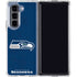 NFL Seattle Seahawks Distressed Galaxy Z Fold5 5G Clear Case
