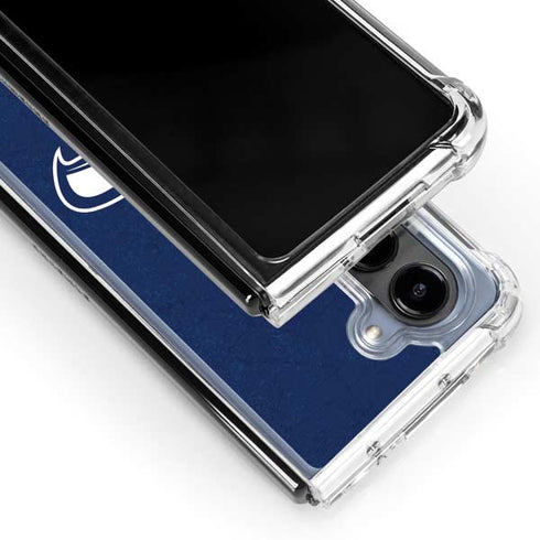 NFL Seattle Seahawks Distressed Galaxy Z Fold5 5G Clear Case