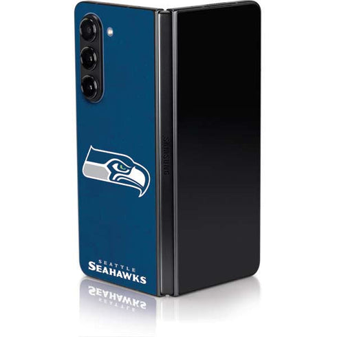 NFL Seattle Seahawks Distressed Galaxy Z Fold5 5G Skin