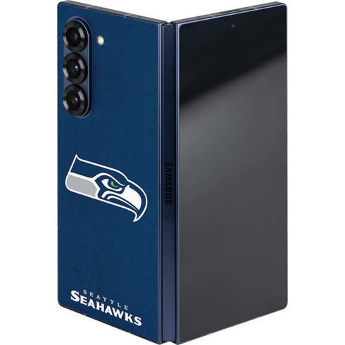 NFL Seattle Seahawks Distressed Galaxy Z Fold6 Skin
