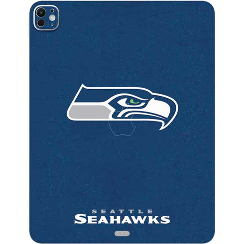 NFL Seattle Seahawks Distressed iPad Pro 13in M4 (2024) Skin