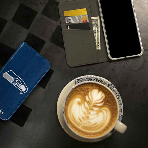 NFL Seattle Seahawks Distressed iPhone 15 Pro Folio Case