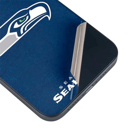 NFL Seattle Seahawks Distressed iPhone 15 Skin