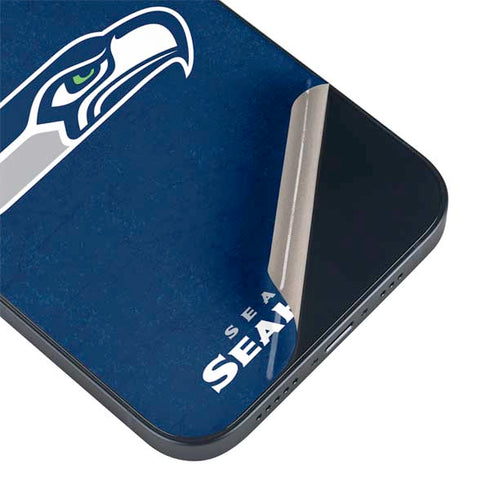 NFL Seattle Seahawks Distressed iPhone 15 Skin
