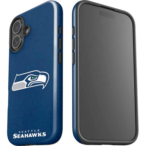 NFL Seattle Seahawks Distressed iPhone 16 Impact Case