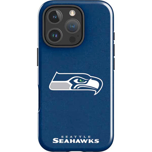 NFL Seattle Seahawks Distressed iPhone 16 Pro Max Impact Case