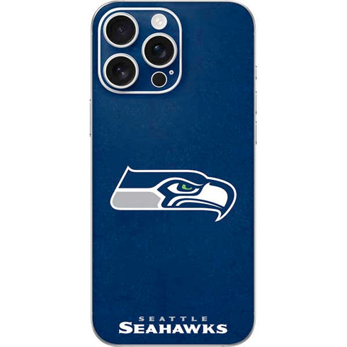 NFL Seattle Seahawks Distressed iPhone 16 Pro Max Skin