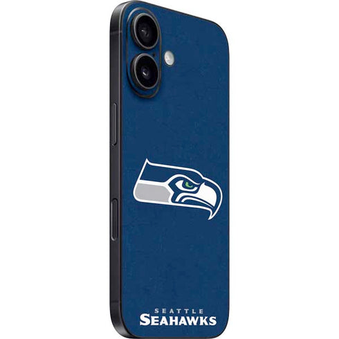 NFL Seattle Seahawks Distressed iPhone 16 Skin