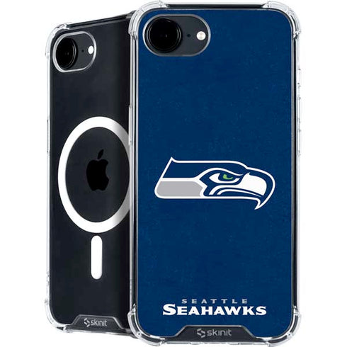 NFL Seattle Seahawks Distressed iPhone 16e MagSafe Case