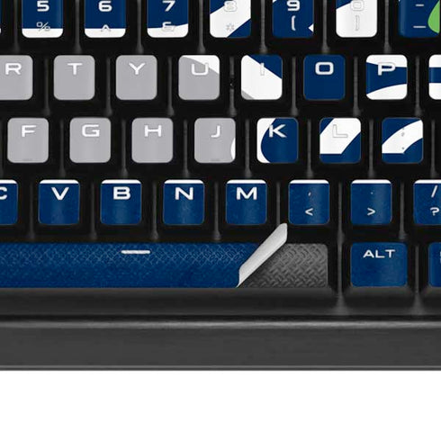 NFL Seattle Seahawks Distressed K95 RGB PLATINUM Mechanical Gaming Keyboard Skin
