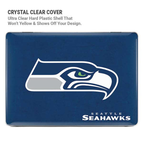 NFL Seattle Seahawks Distressed MacBook Pro 14in (2021-24) Case plus Skin