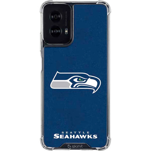NFL Seattle Seahawks Distressed Moto G Power 5G (2024) Clear Case