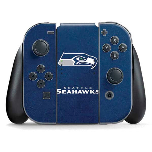NFL Seattle Seahawks Distressed Nintendo Skins