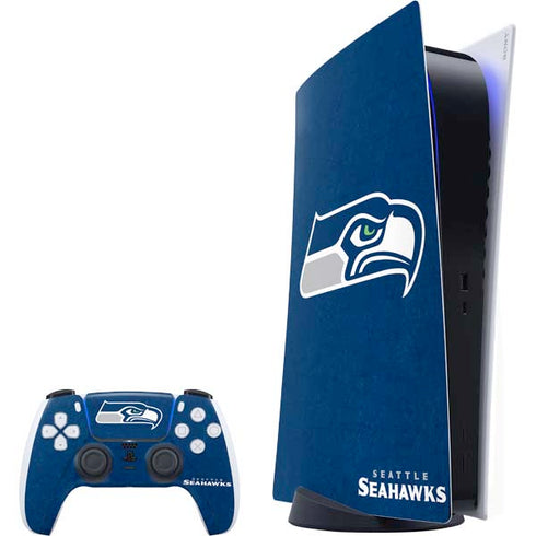 NFL Seattle Seahawks Distressed PlayStation PS5 Skins