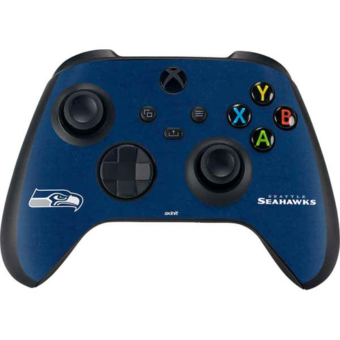 NFL Seattle Seahawks Distressed XBox Series X Digital Edition Bundle Skin
