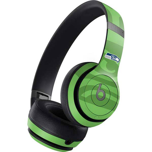 NFL Seattle Seahawks Double Vision Beats Solo 4 Wireless Headphones Skin