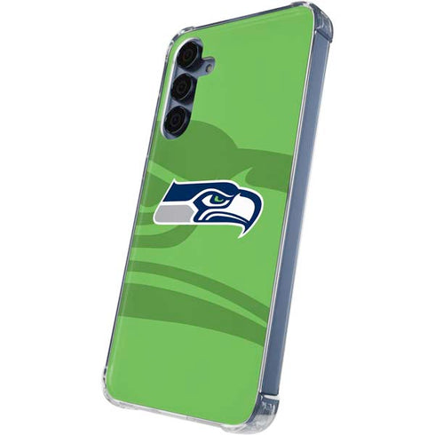 NFL Seattle Seahawks Double Vision Galaxy A55 5G Clear Case