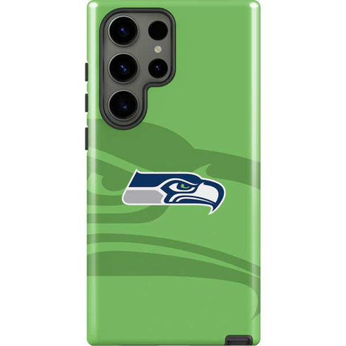 NFL Seattle Seahawks Double Vision Galaxy S23 Ultra Pro Case
