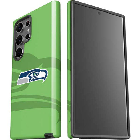 NFL Seattle Seahawks Double Vision Galaxy S23 Ultra Pro Case