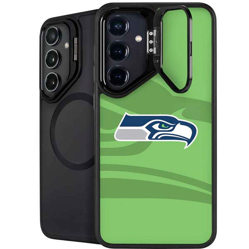 NFL Seattle Seahawks Double Vision Galaxy S25 Plus Kickstand Case