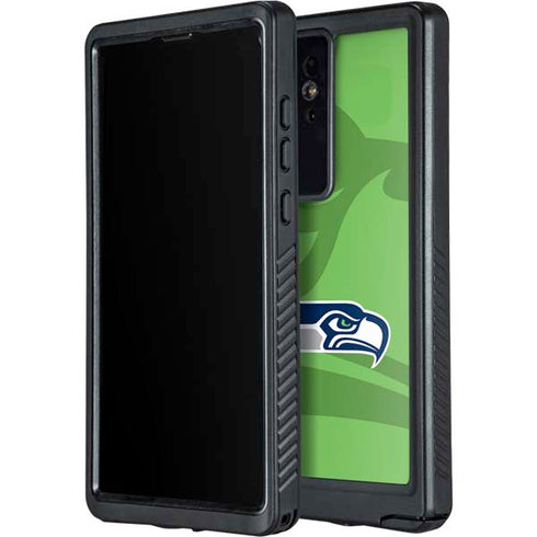 NFL Seattle Seahawks Double Vision Galaxy S24 Ultra Waterproof Case