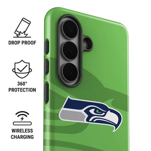 NFL Seattle Seahawks Double Vision Galaxy S26 Plus Impact Case