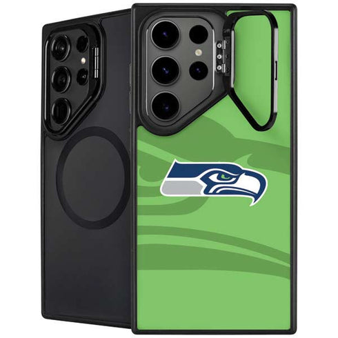 NFL Seattle Seahawks Double Vision Galaxy S26 Ultra Kickstand Case