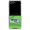 NFL Seattle Seahawks Double Vision Galaxy Z Flip7 Clear Case