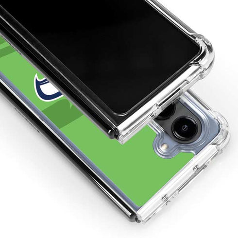 NFL Seattle Seahawks Double Vision Galaxy Z Fold5 5G Clear Case