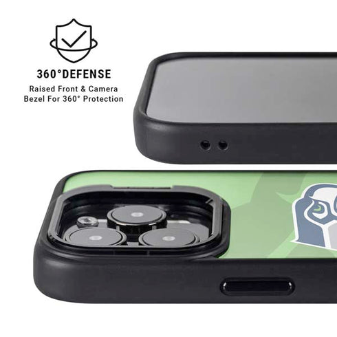 NFL Seattle Seahawks Double Vision iPhone 13 Pro Kickstand Case