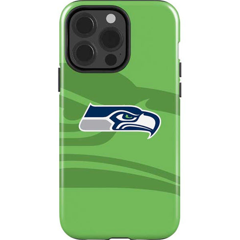 NFL Seattle Seahawks Double Vision iPhone 15 Pro Impact Case