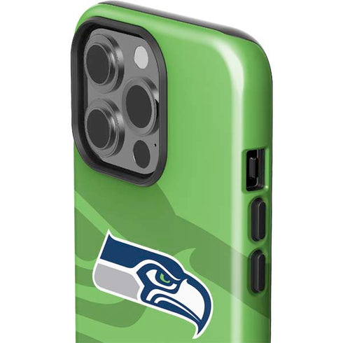 NFL Seattle Seahawks Double Vision iPhone 15 Pro Impact Case