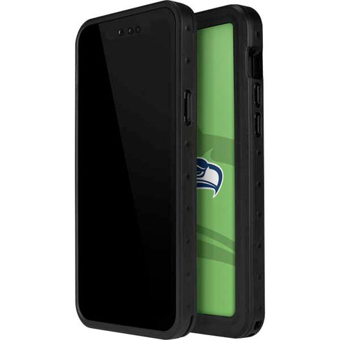 NFL Seattle Seahawks Double Vision iPhone 15 Pro Waterproof Case